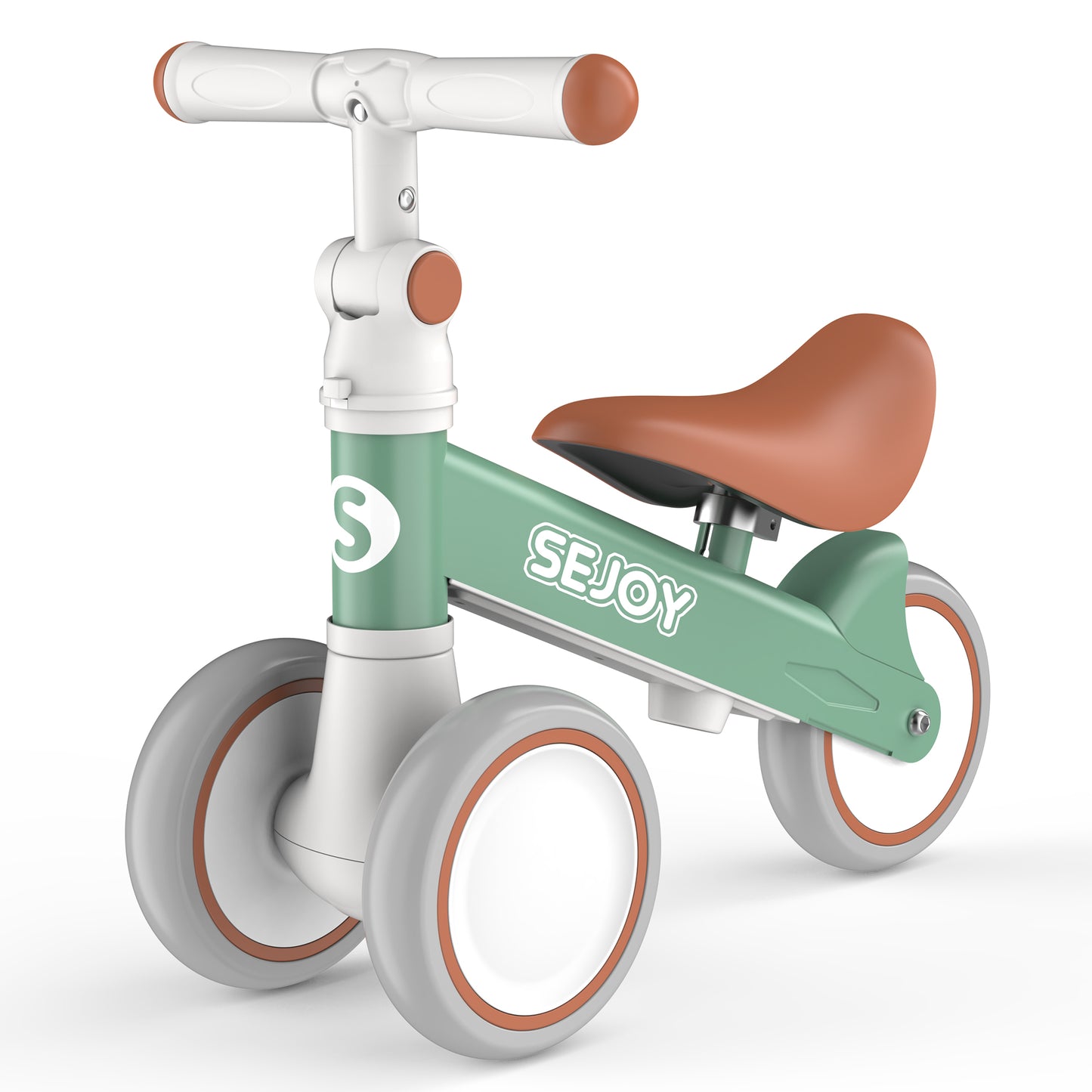 SEJOY Baby Balance Bike 4 Wheels Toddler Walker Bicycle