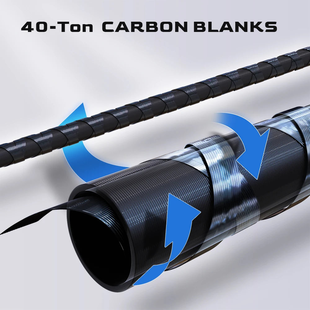 HANDING Miracle BFS Fishing Rod 90g Lightweight Fishing Rod 40T Carbon Blanks Casting Rods