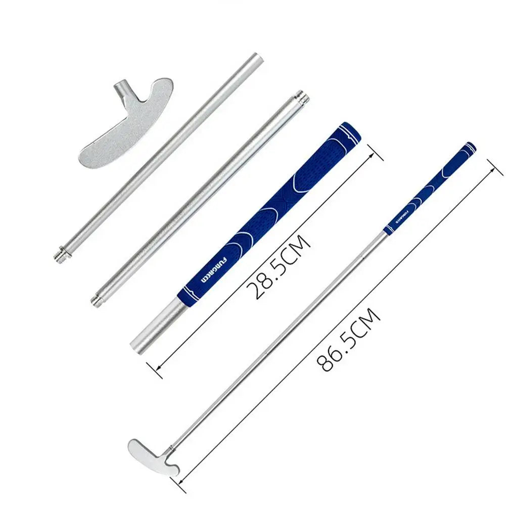 3-section Golf Putter Aluminum Alloy Portable Detachable Left And Right Hand Double-sided Putter