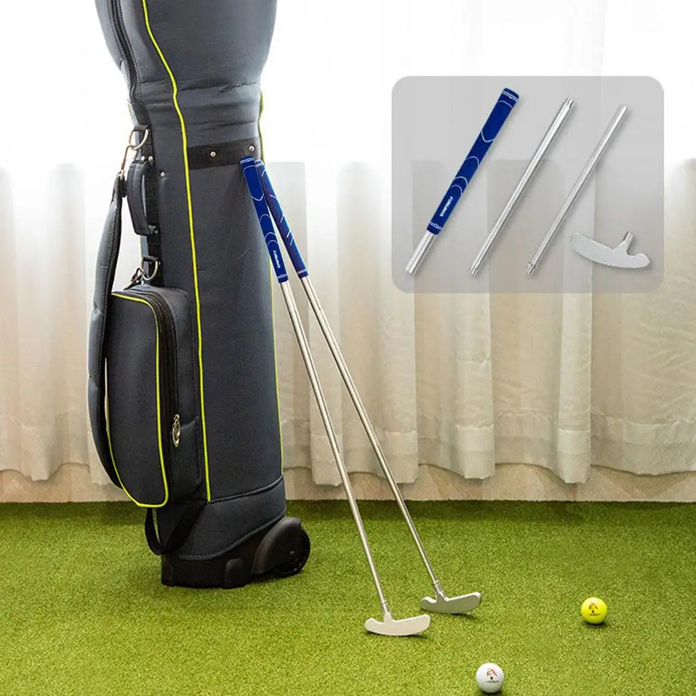3-section Golf Putter Aluminum Alloy Portable Detachable Left And Right Hand Double-sided Putter