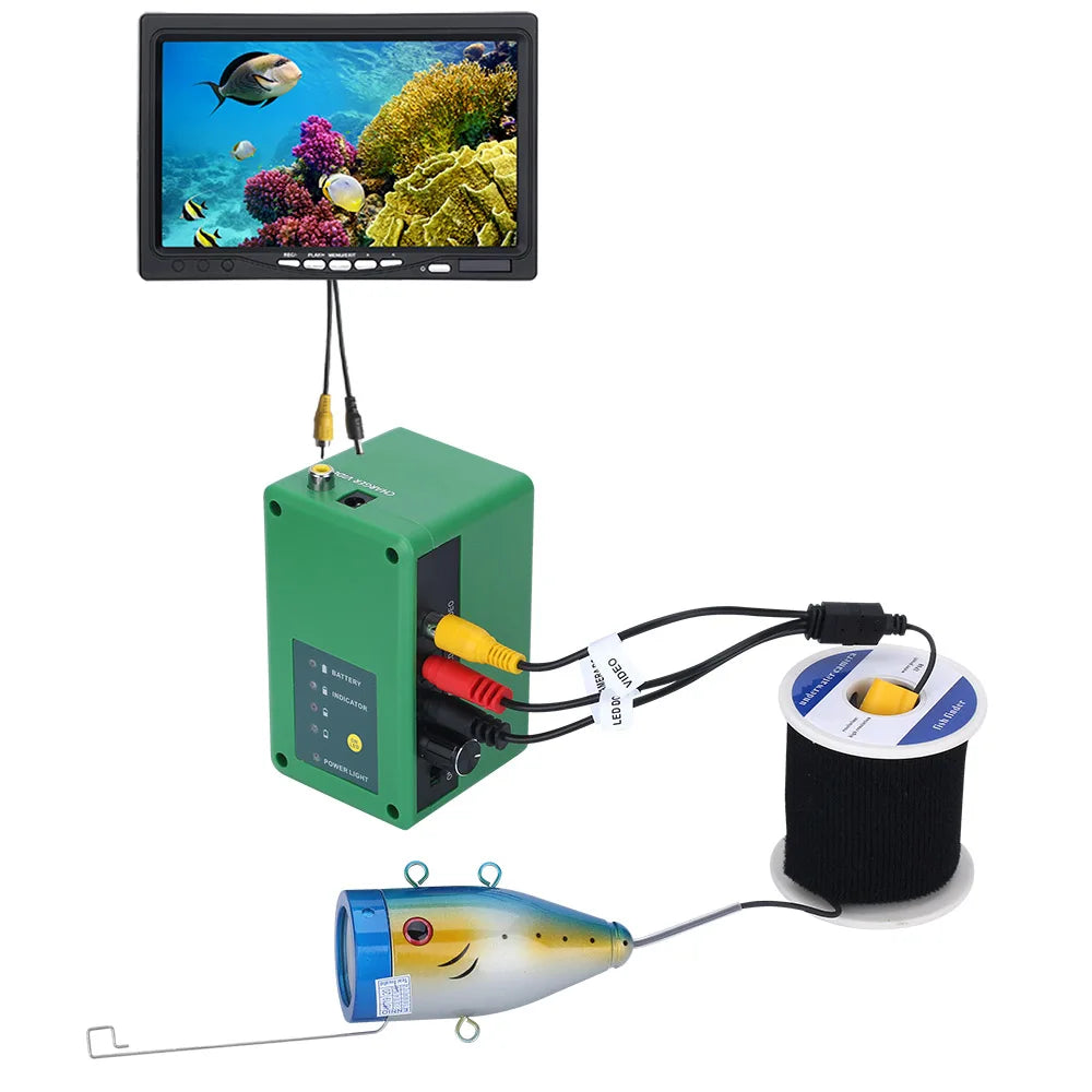 7" Inch 30M 1000TVL Fish Finder Underwater Fishing Camera