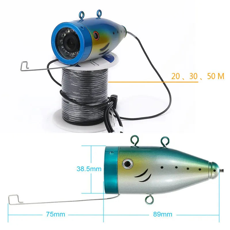 7" Inch 30M 1000TVL Fish Finder Underwater Fishing Camera
