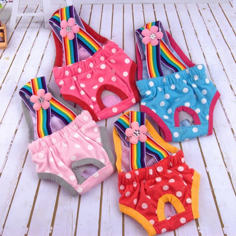 Dots Pet Dog Shorts Diaper Sanitary