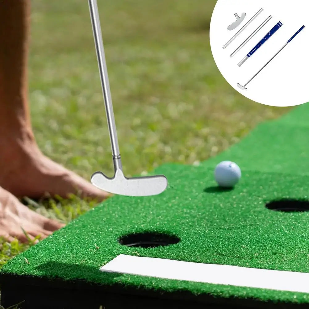 3-section Golf Putter Aluminum Alloy Portable Detachable Left And Right Hand Double-sided Putter