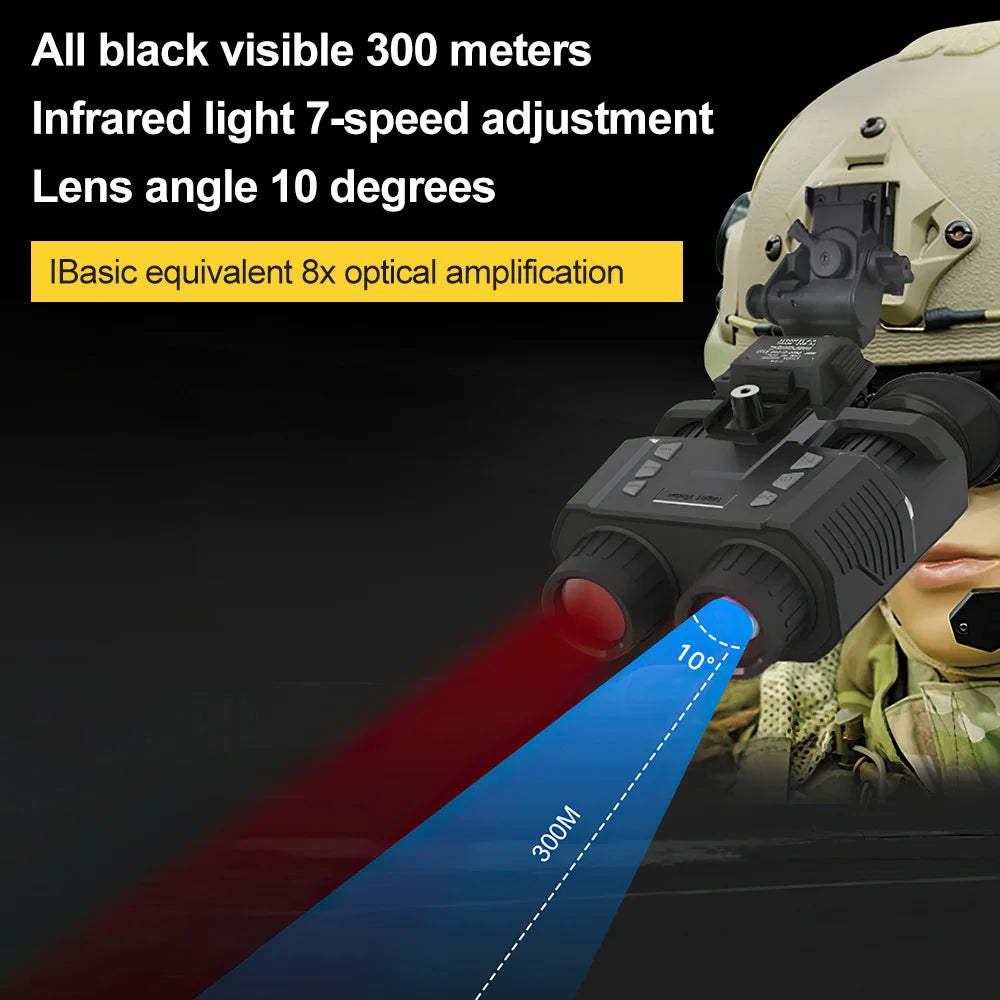 Night Vision Binoculars 3D HD 1080P Infrared Digital Hunting Telescop