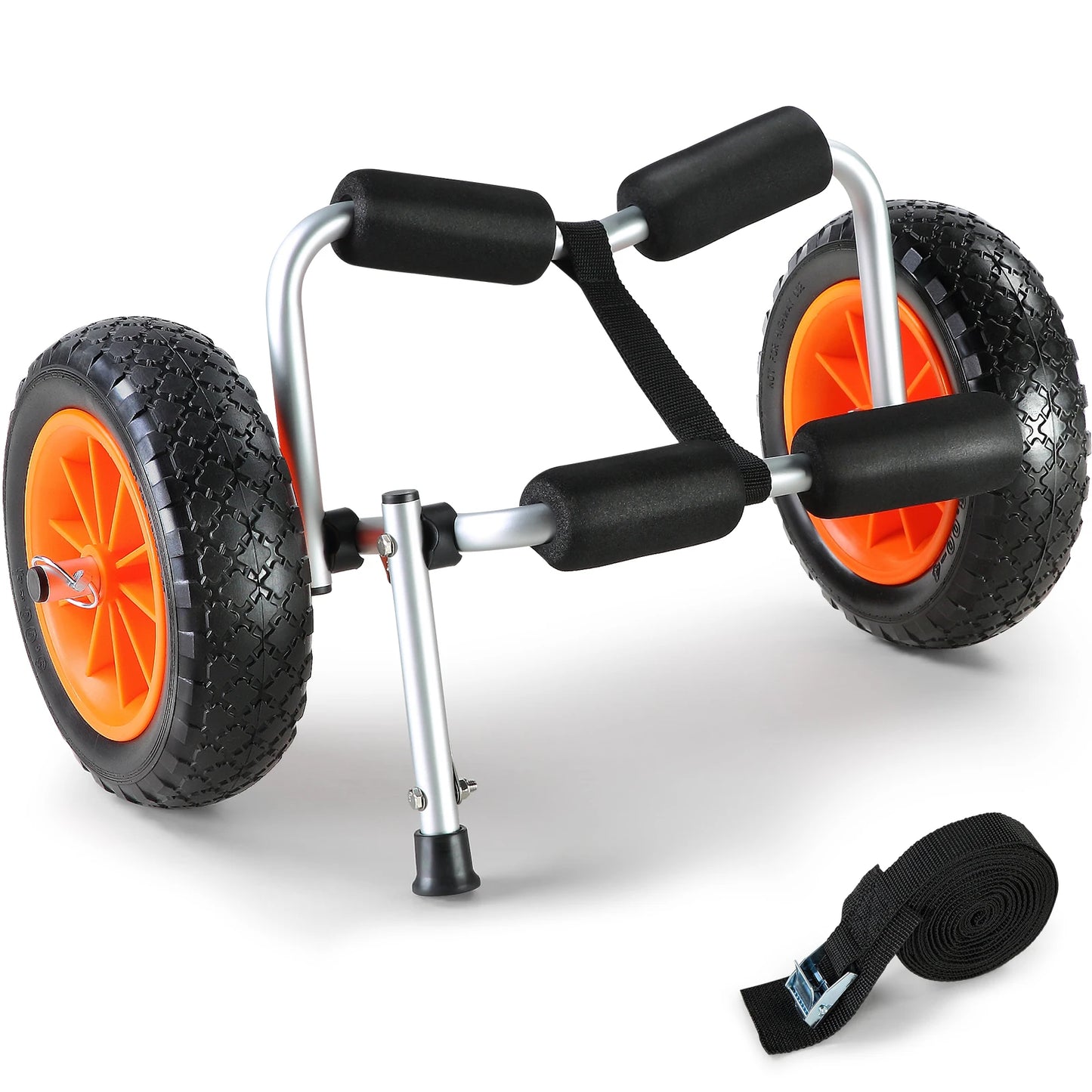 VEVOR Kayak Cart 250lbs Foldable Canoe Trolley Cart with 10'' Tires