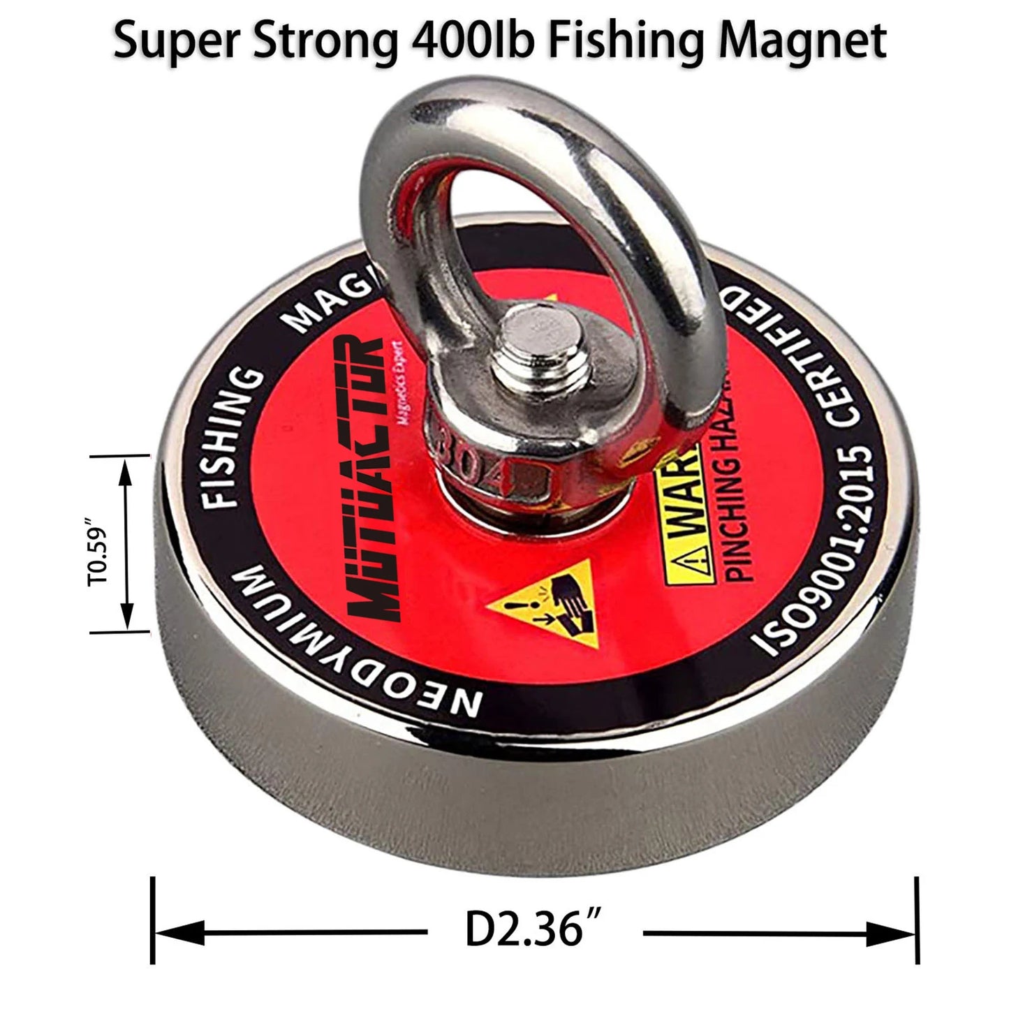 New Strong Retrieval Magnet Kit 400lb Grappling Hook
