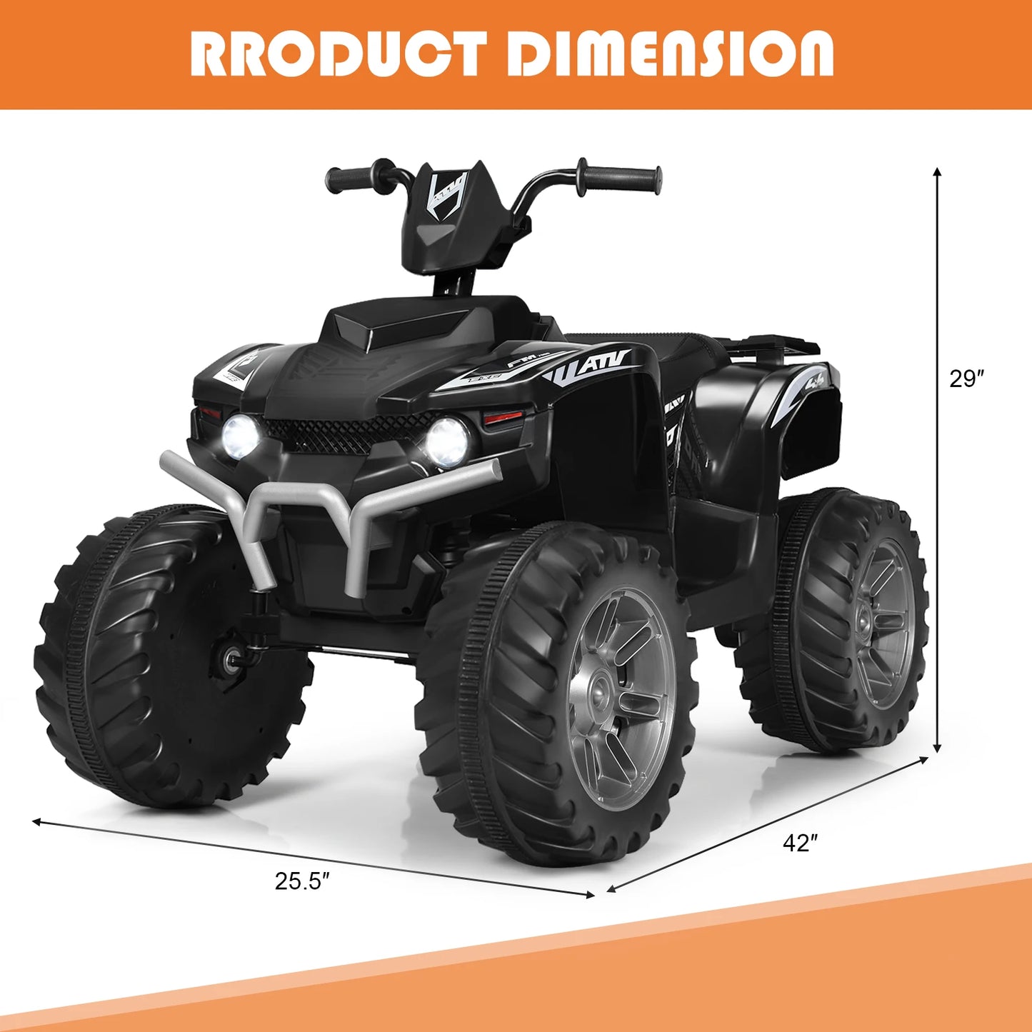 12V Kids 4-Wheeler ATV