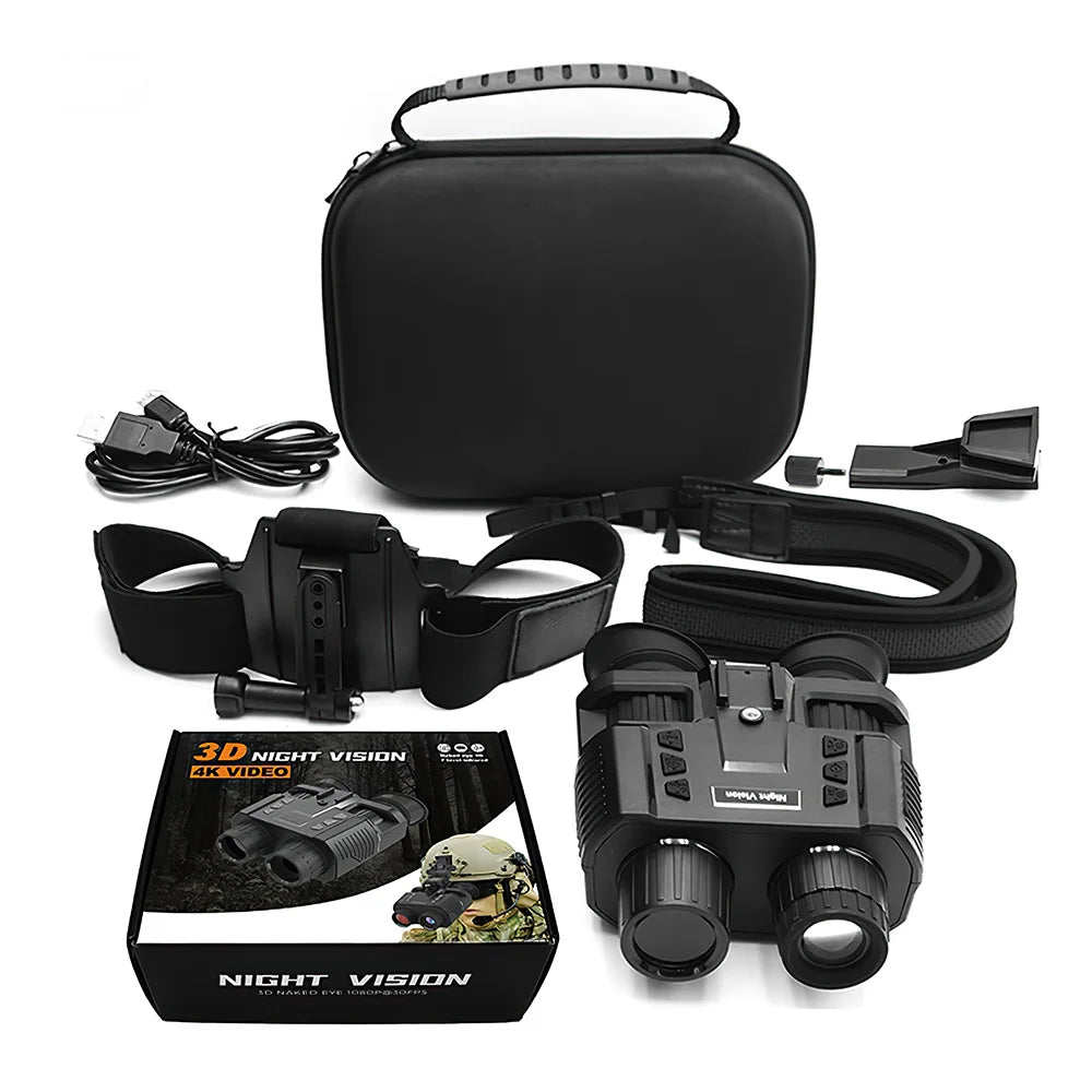 Night Vision Binoculars 3D HD 1080P Infrared Digital Hunting Telescop