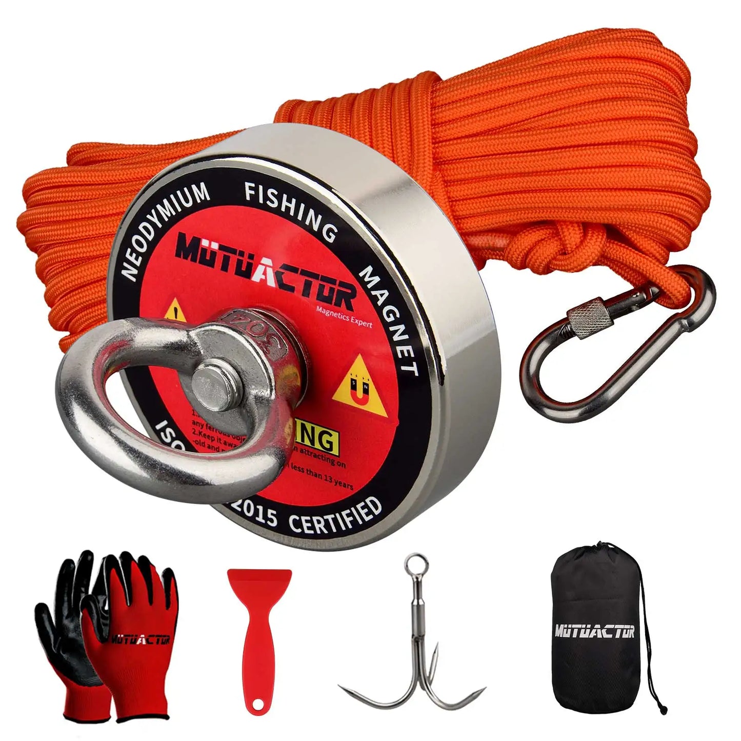 New Strong Retrieval Magnet Kit 400lb Grappling Hook