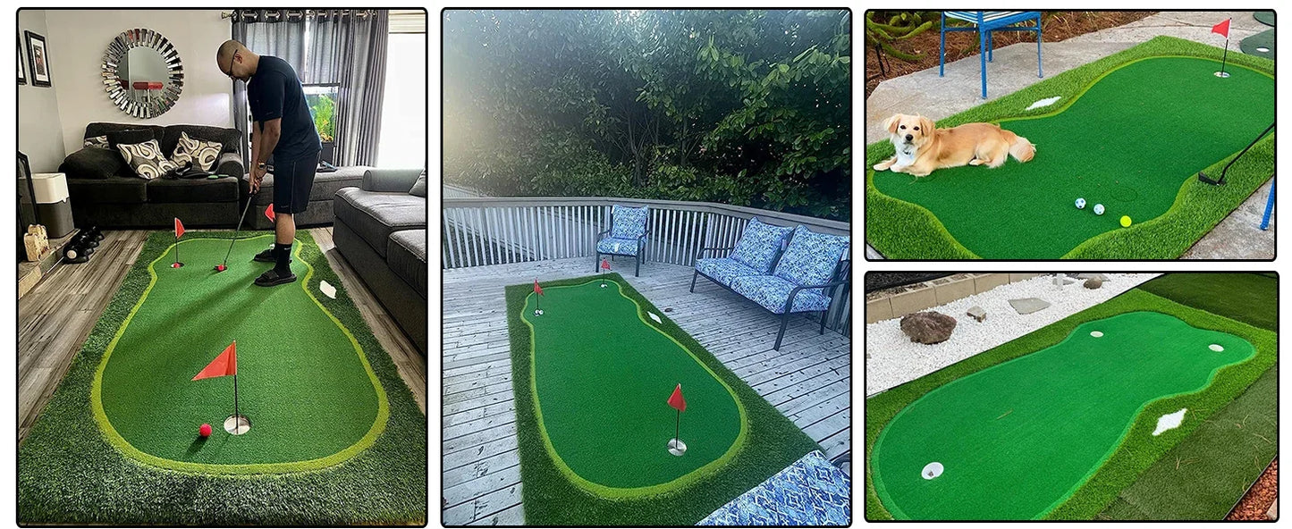 Green/Mat-Golf Training Mat- Professional Golf Practice Mat