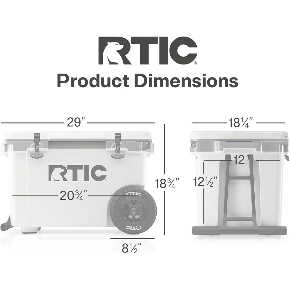 RTIC 52 Quart Ultra-Light Wheeled Hard Cooler
