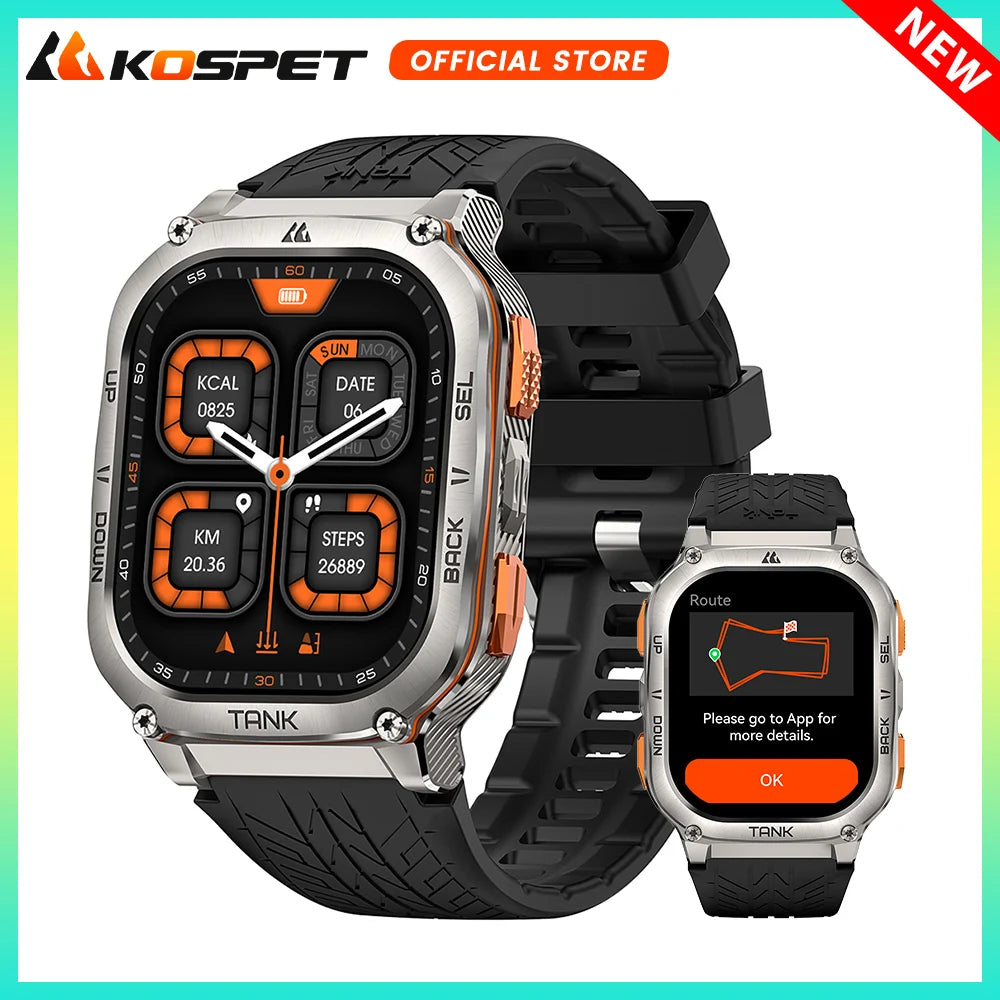 2024 Original KOSPET TANK M3 Ultra GPS Smartwatches For Men Women Smartwatc