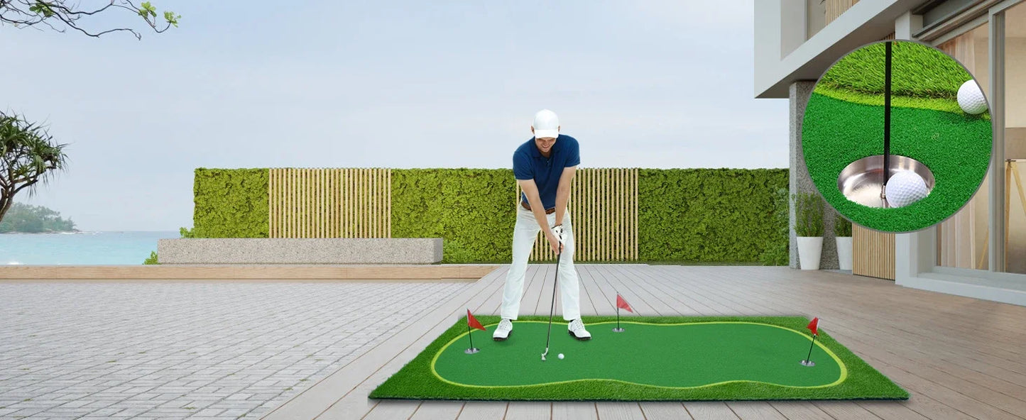 Green/Mat-Golf Training Mat- Professional Golf Practice Mat