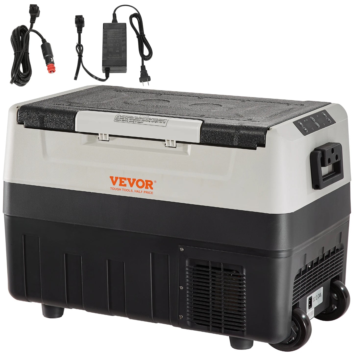 VEVOR 38L-53L Car Refrigerator Portable Mulifunction Fridge Freezer