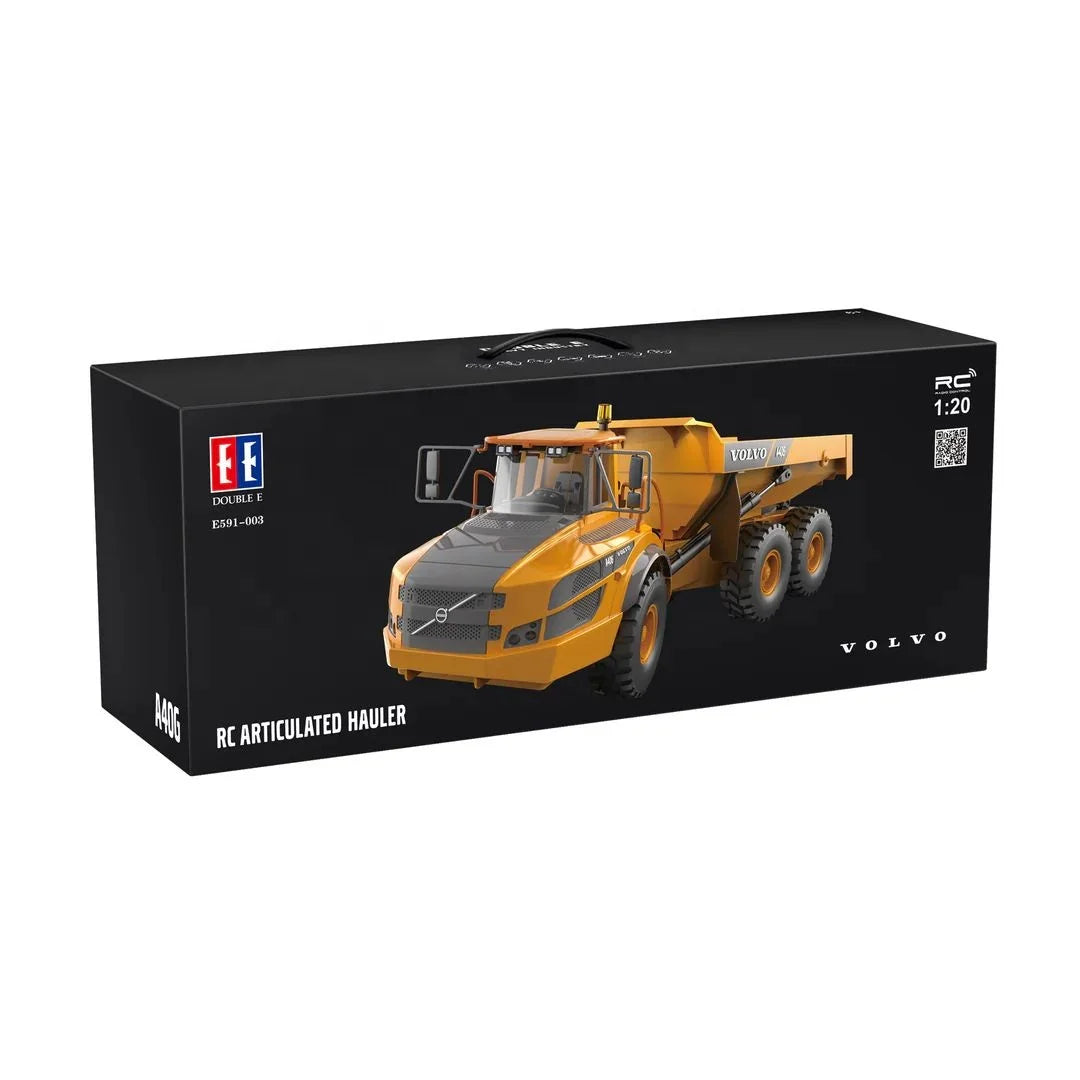 Double E Articulated Hauler Dump Truck E591-003 2.4G 1/20 6x6 Metal Self-Discharging Dump Truck Engineering Model Car
