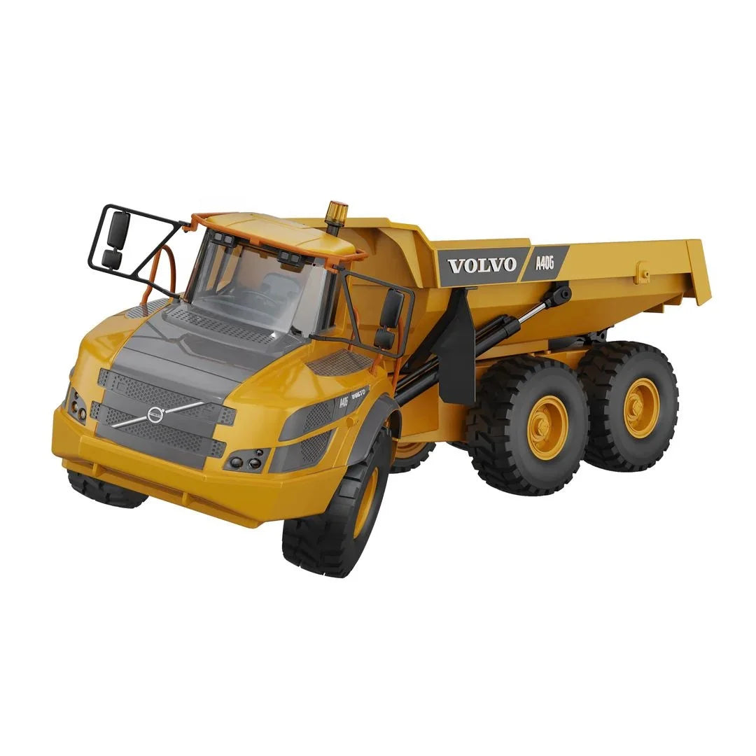 Double E Articulated Hauler Dump Truck E591-003 2.4G 1/20 6x6 Metal Self-Discharging Dump Truck Engineering Model Car