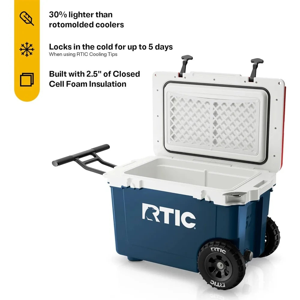 RTIC 52 Quart Ultra-Light Wheeled Hard Cooler