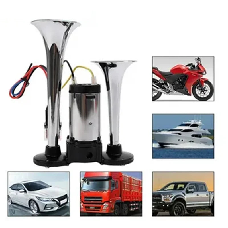 AAZRZRZ 12V Boat air horn, 600DB double horn Super loud