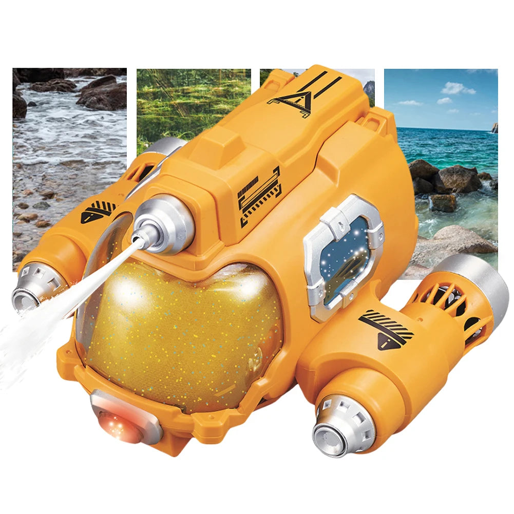 2.4GHz Mini RC Boat with Spray Water Pump and LED Lights Summer Water