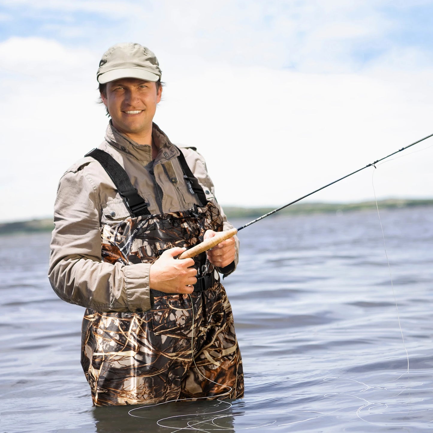 Waders Men with Boots for Fishing Hunting Well