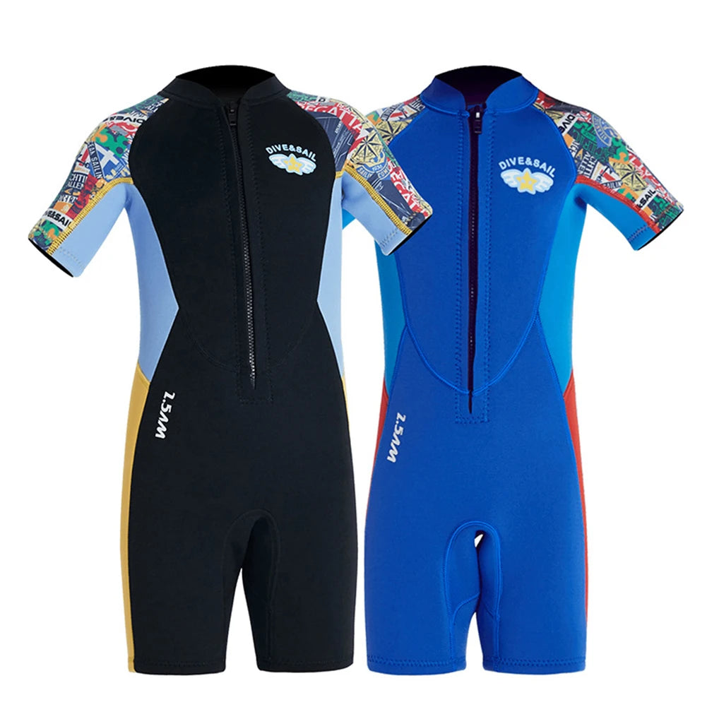Kid Diving Surfing Clothes UPF50 Neoprene Diving Protection C