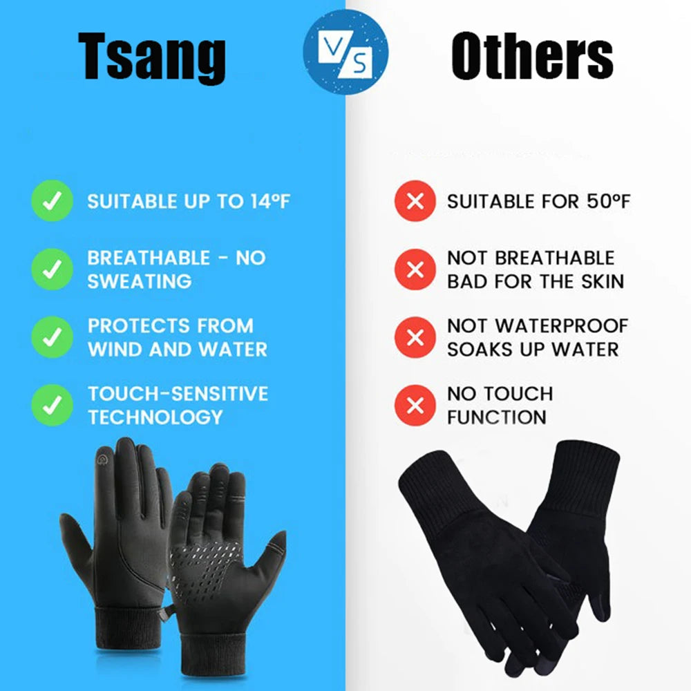 Winter Warm Cycling Gloves Skiing Windproof Gloves