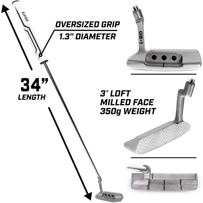 GS1 Tour Golf Putter – 34” Right-Handed Blade Putter