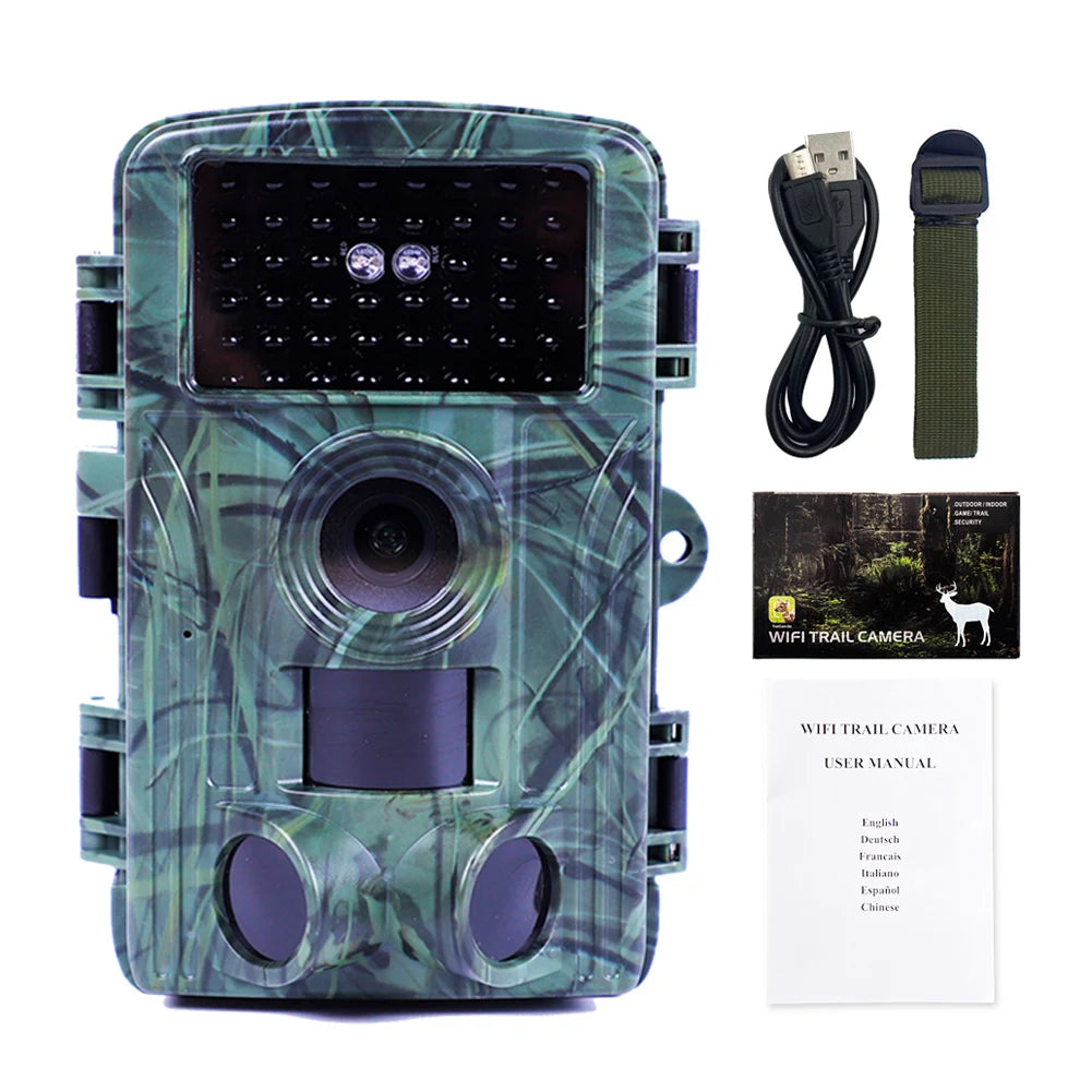 60MP 4K Hunting Trail Camera WiFi Hunting Camera Infrared Night Vision