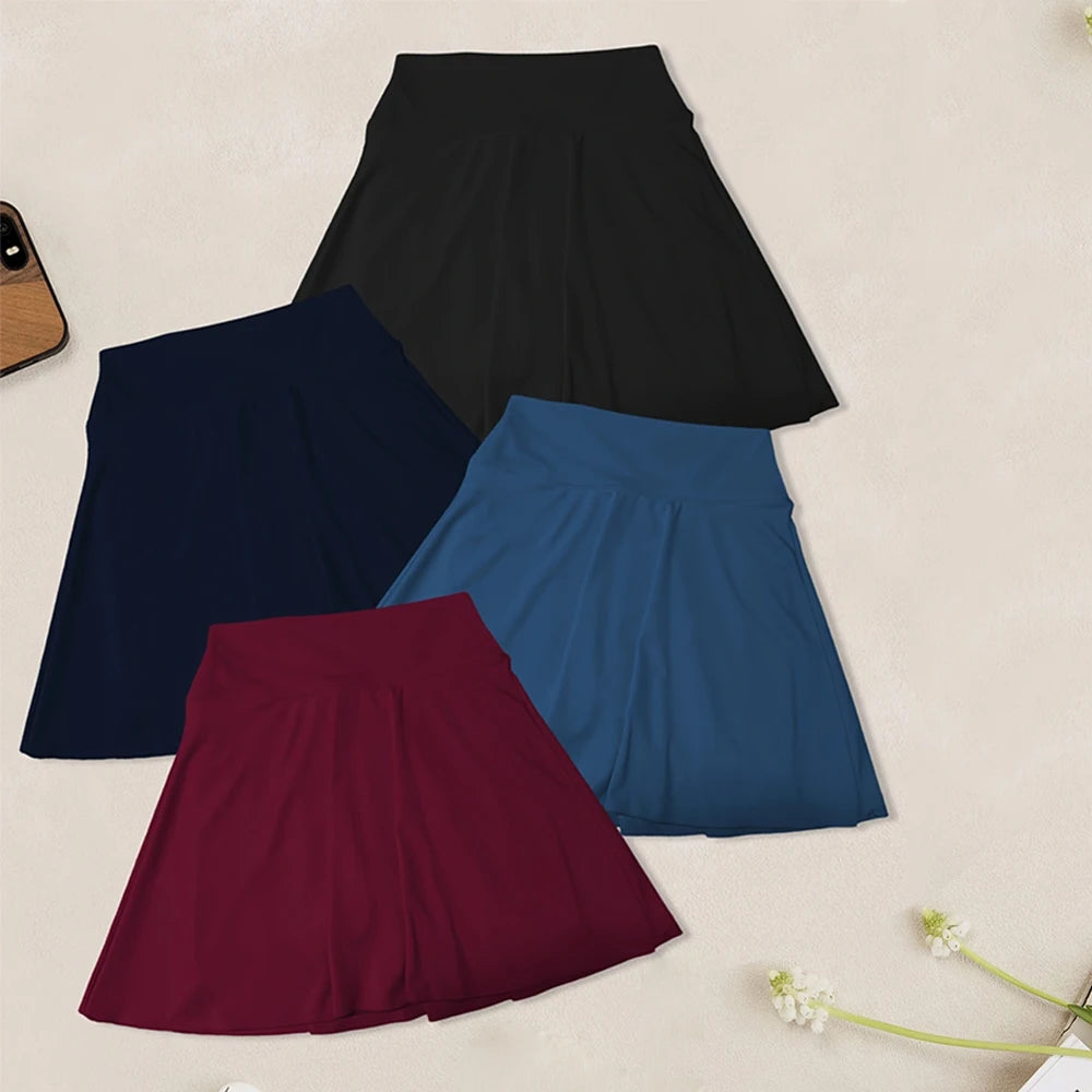 4-piece Plus Size Set Of Women's Tennis Golf Skirts