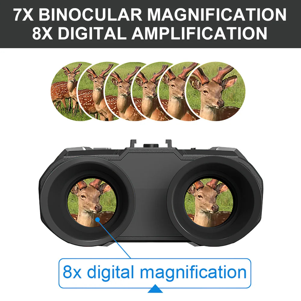Night Vision Binoculars 3D HD 1080P Infrared Digital Hunting Telescop