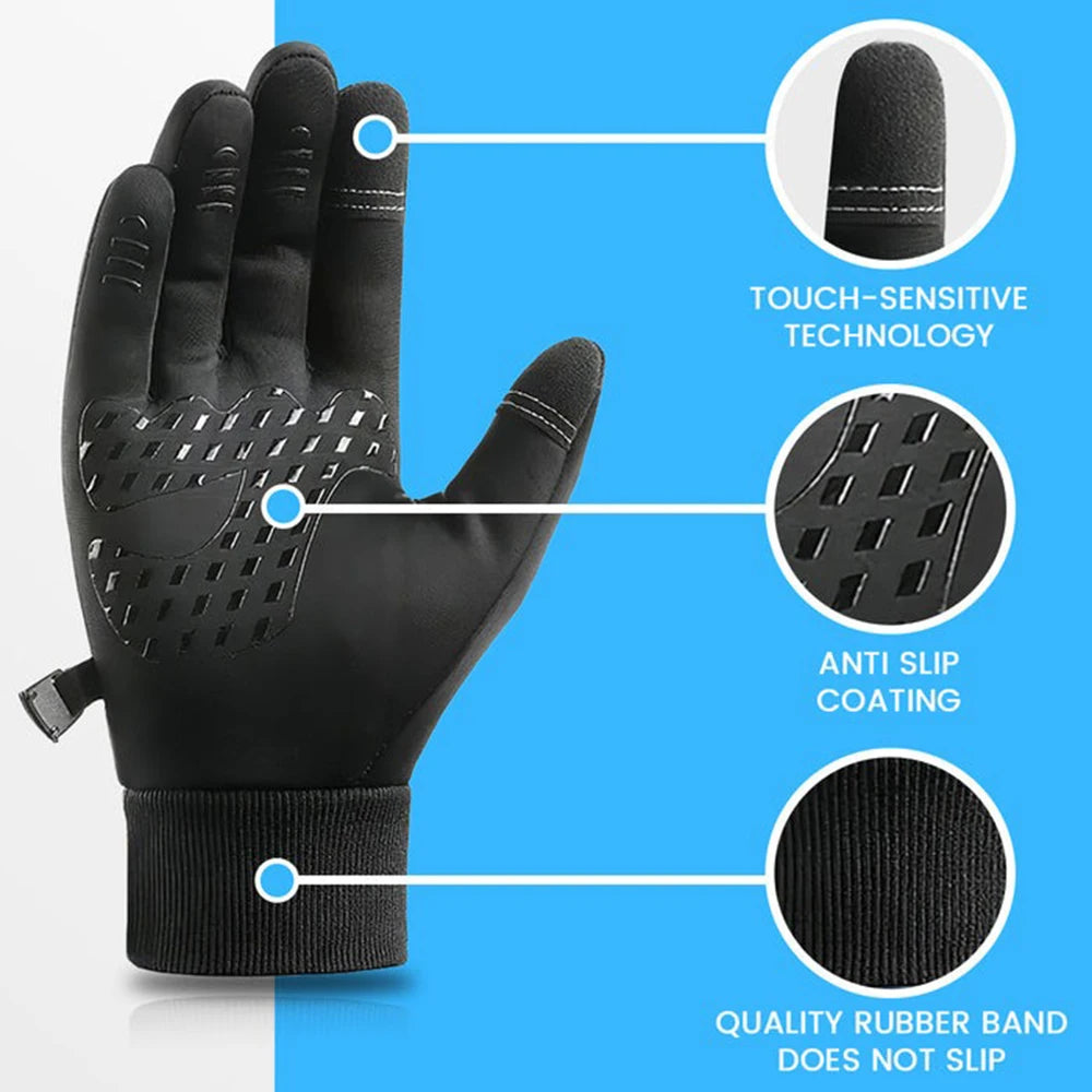 Winter Warm Cycling Gloves Skiing Windproof Gloves