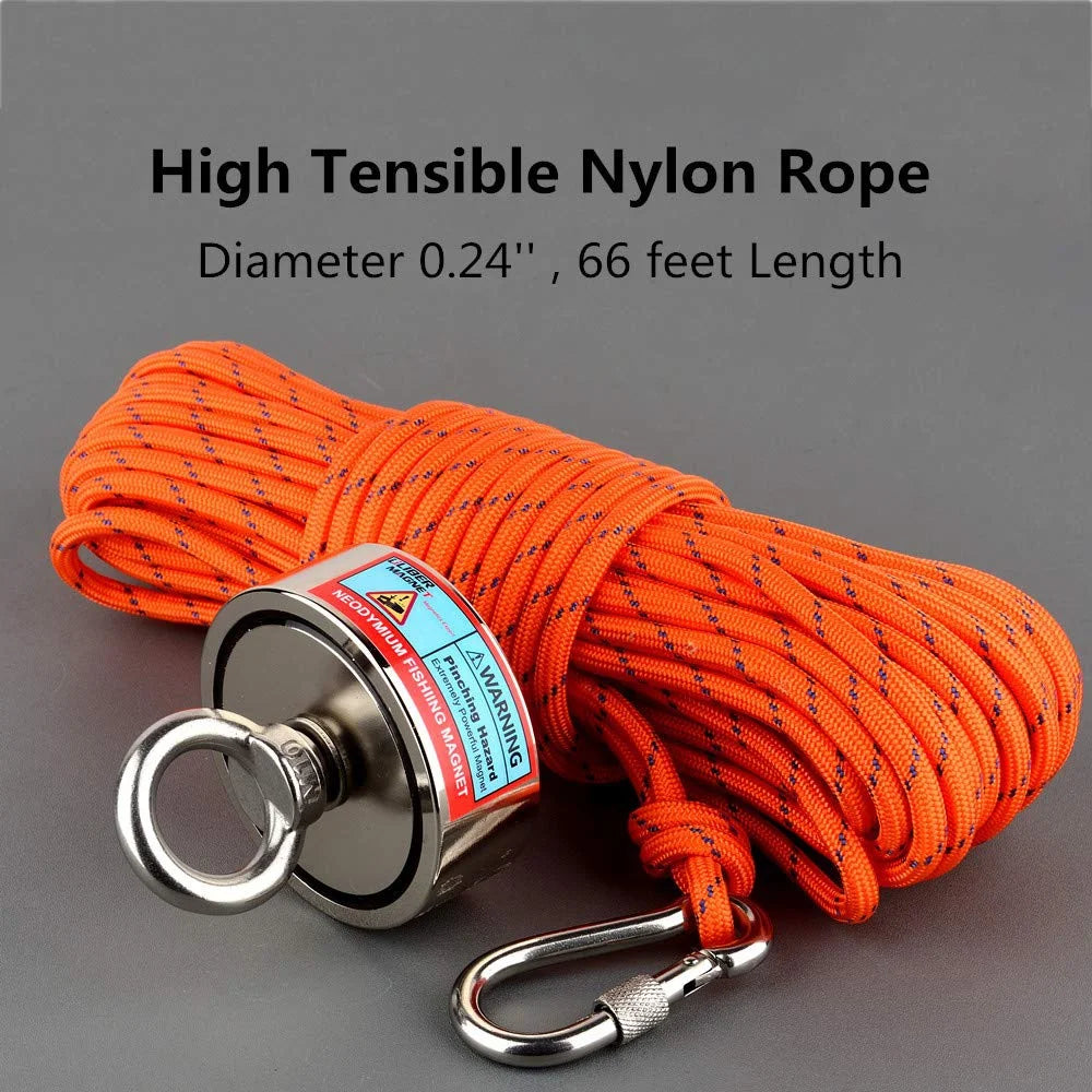 Double Sided 300-500KG Magnet Fishing Kit