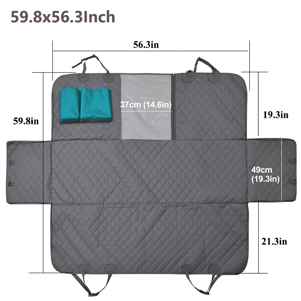 PETRAVEL Dog Car Seat Cover Waterproof Pet Travel Dog Carrier