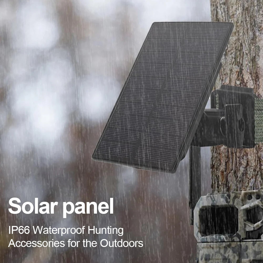 3W 12V/6V Trail Camera Solar Panel IP66 Waterproof