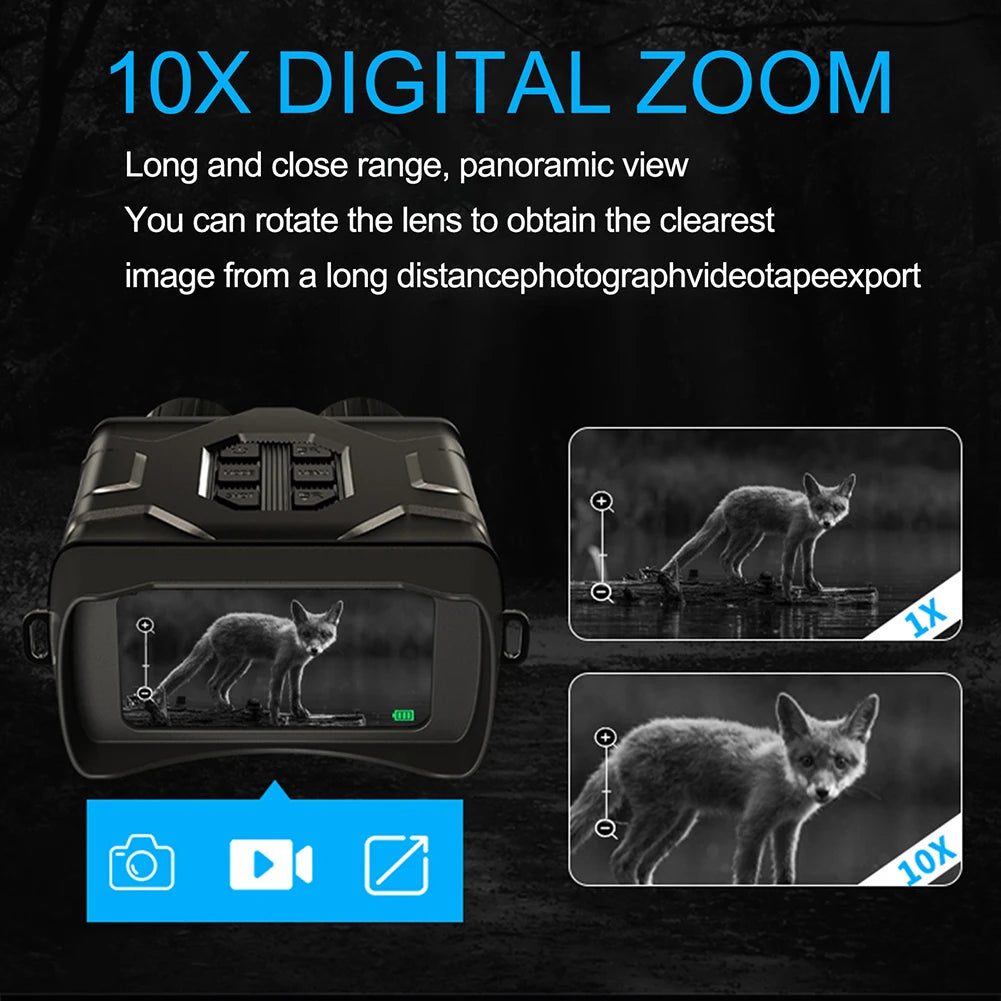 300M Infrared WIFI Binoculars Night Vision 4 Inch