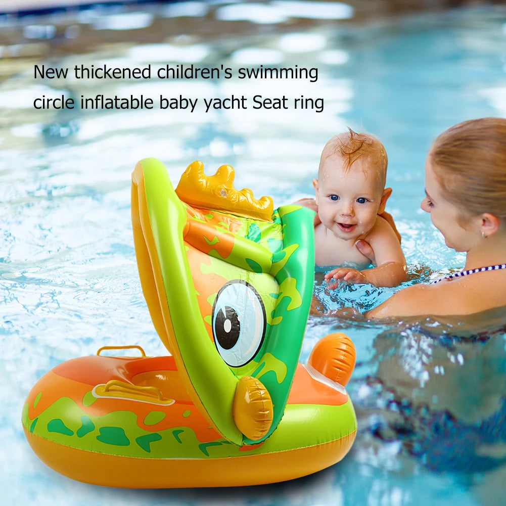 1/4pcs Baby Inflatable Swimming Rings Seat Floating Sunshade