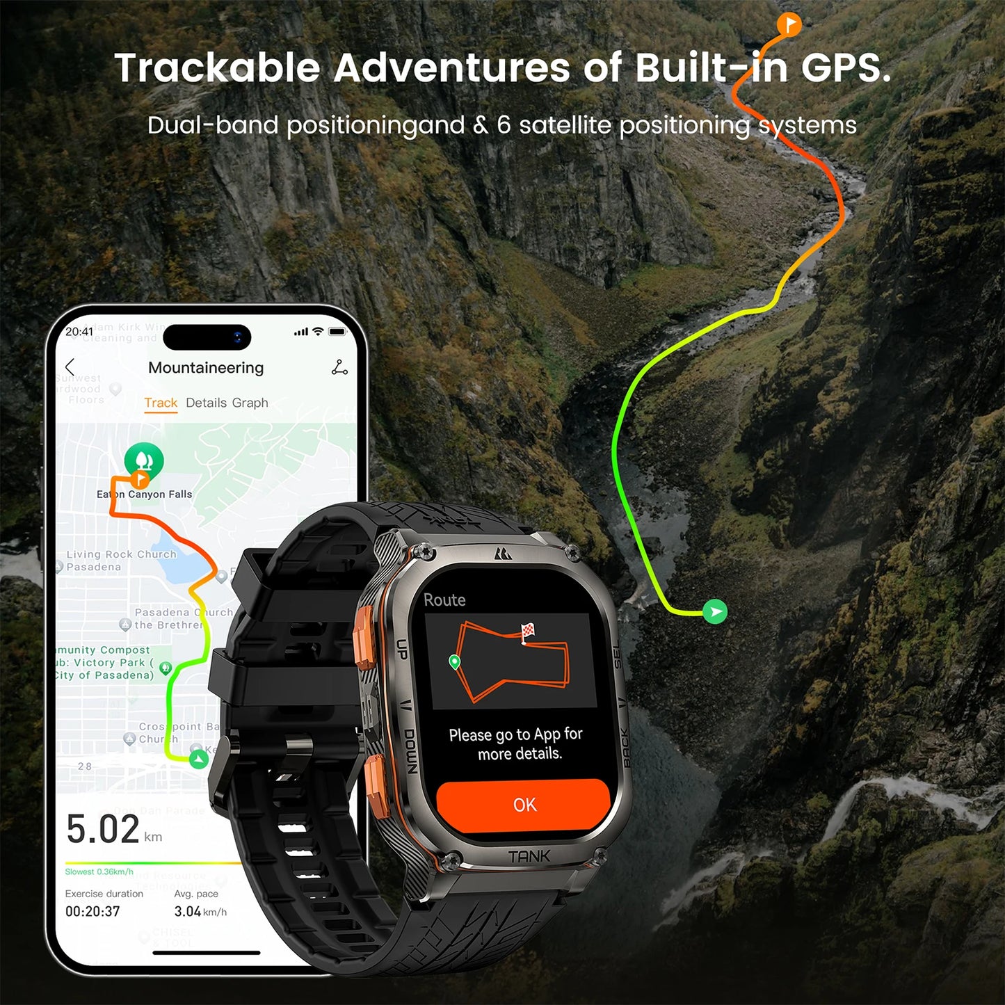 2024 Original KOSPET TANK M3 Ultra GPS Smartwatches For Men Women Smartwatc