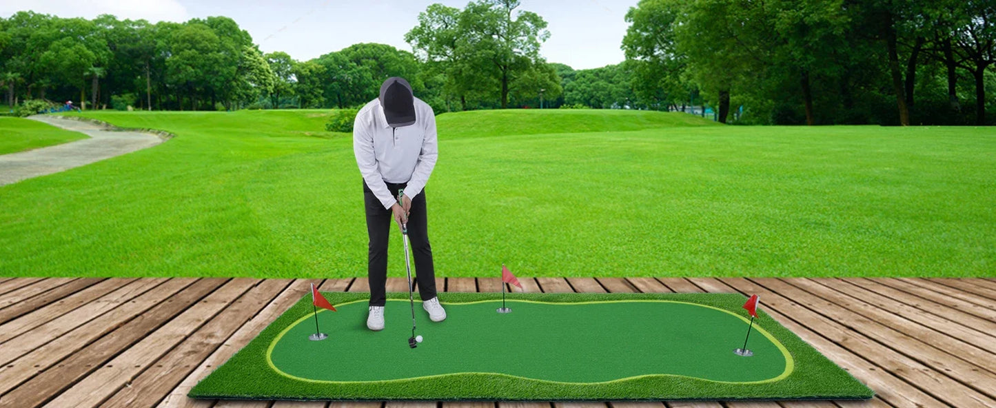Green/Mat-Golf Training Mat- Professional Golf Practice Mat