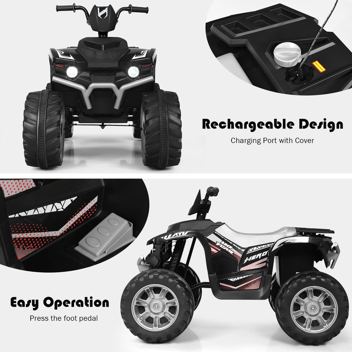 12V Kids 4-Wheeler ATV