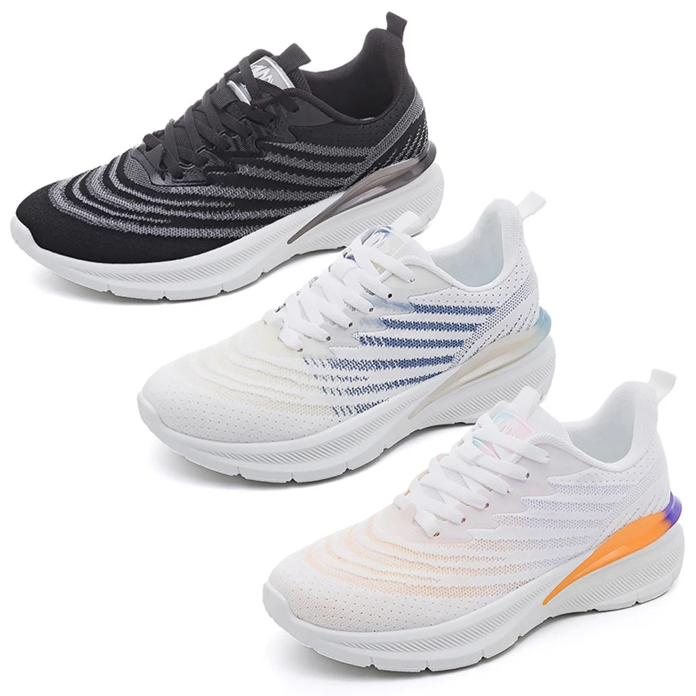 Running Sneakers Mesh Walking Shoes Breathable Platform Sport Shoes Comfortable Tennis