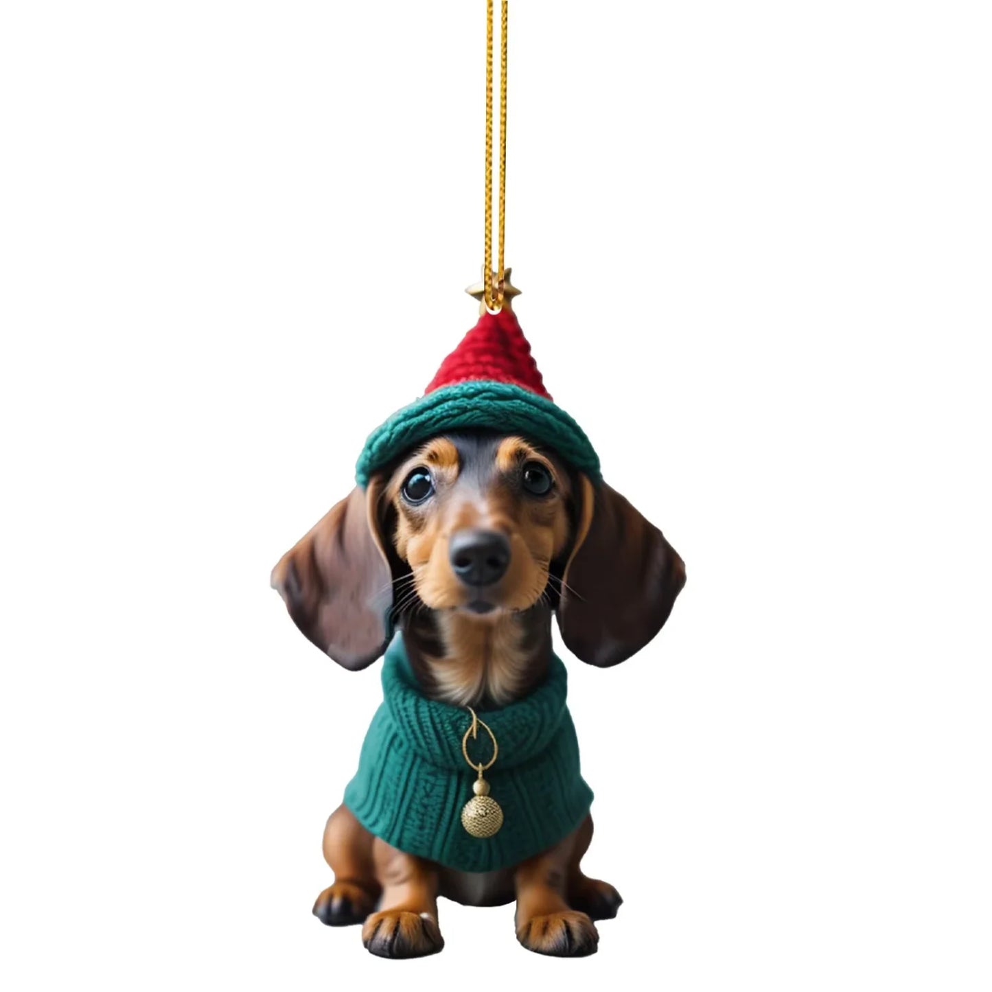 Christmas Tree Decoration Car Interior Dog