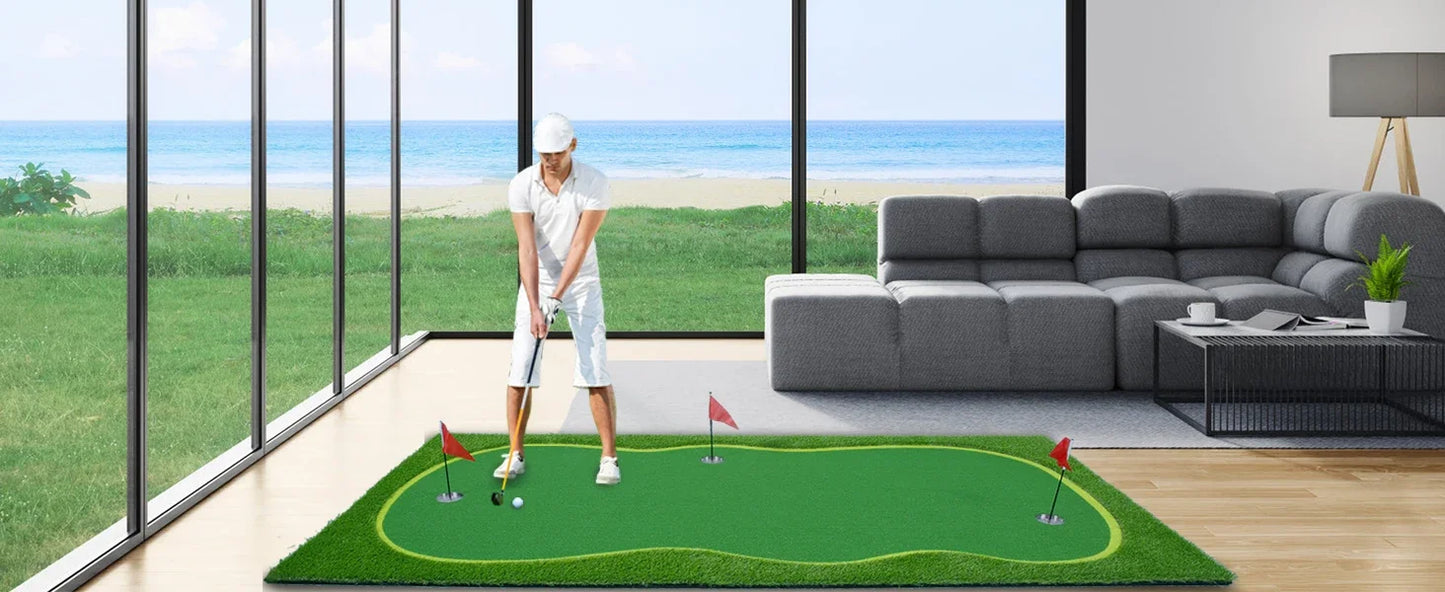 Green/Mat-Golf Training Mat- Professional Golf Practice Mat