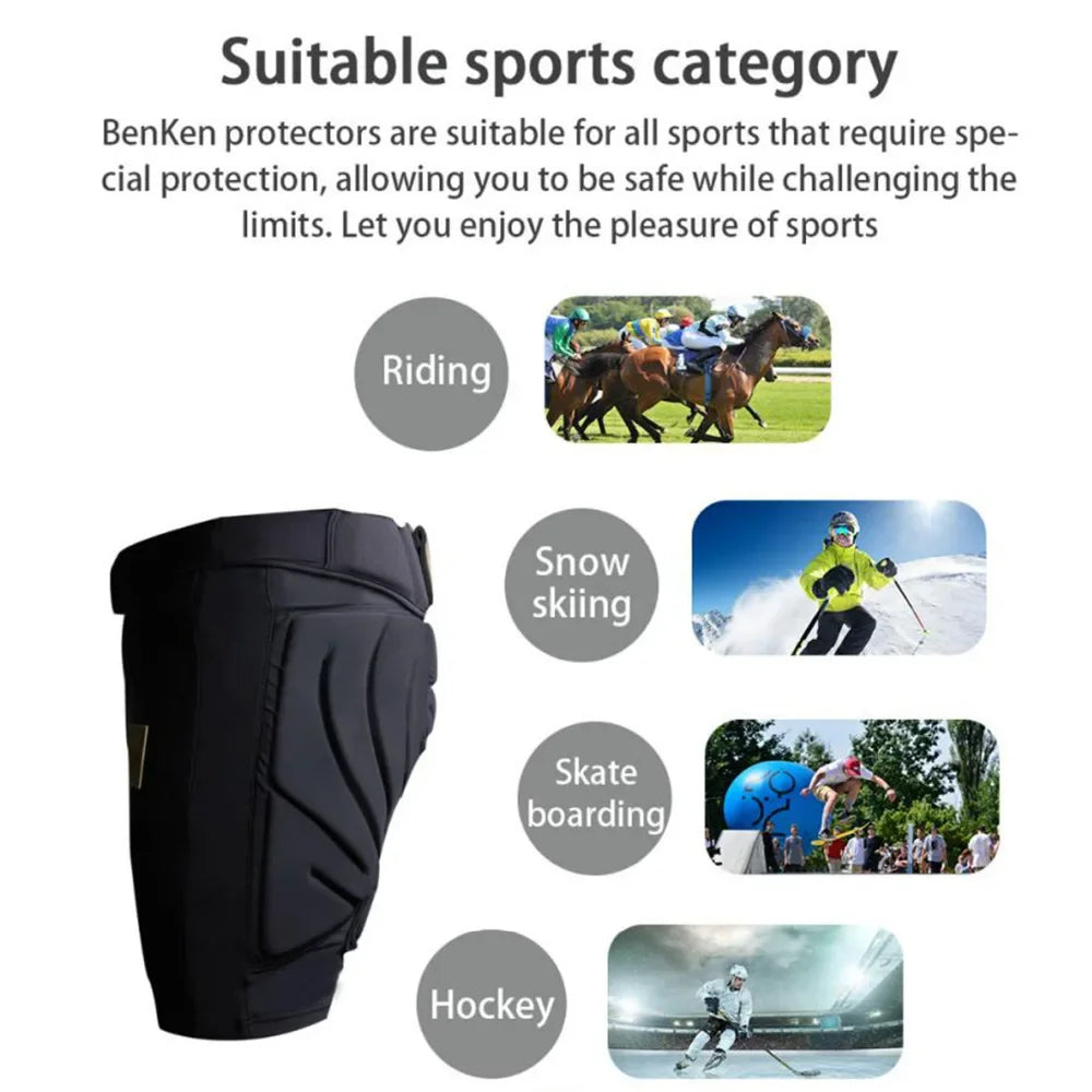 Skating Ski Butt Pads Snowboarding Impact Shorts Hip Protecto