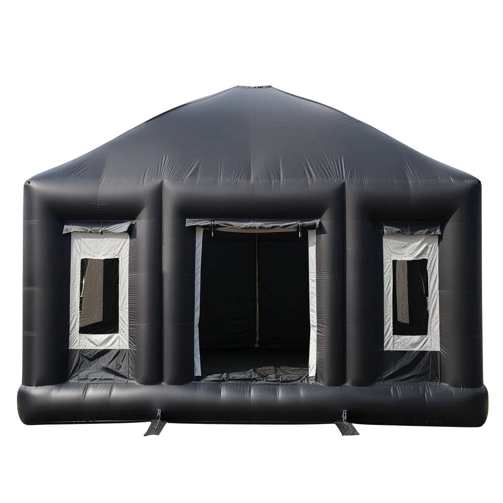 Large Black Blow up Cube Disco Tent
