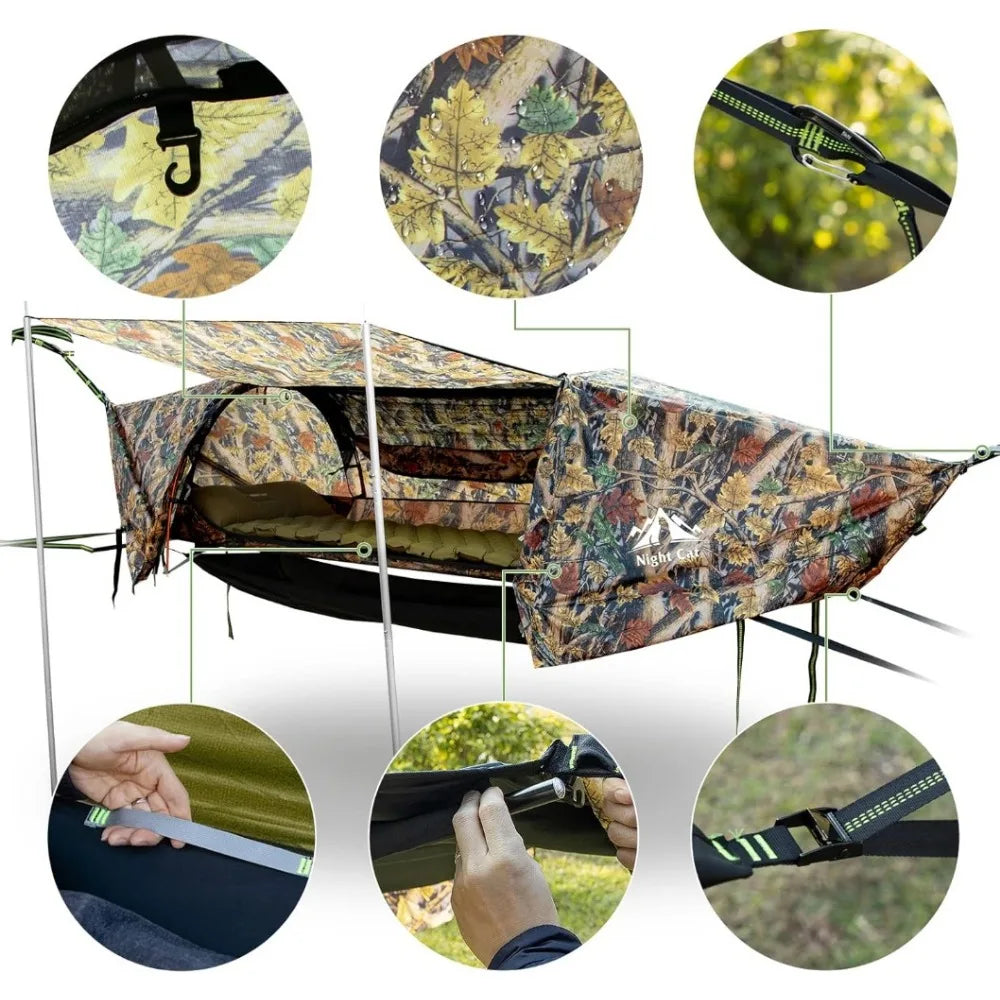 Flat Lay Hammock Tent with Mosquito Net