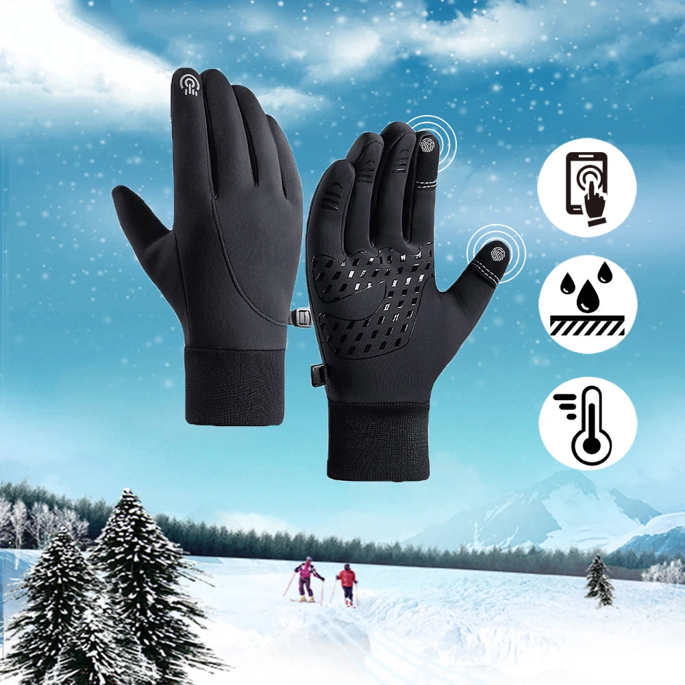 Winter Warm Cycling Gloves Skiing Windproof Gloves