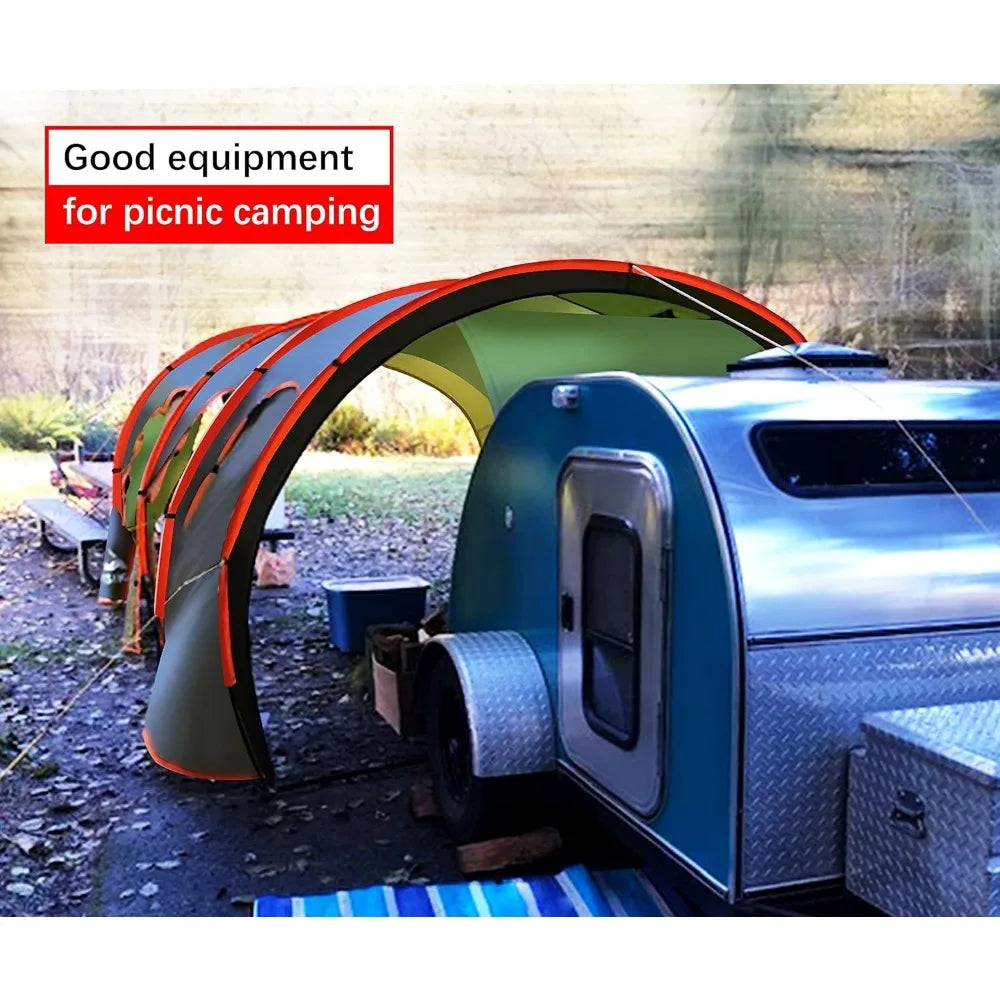 Car Camping Shade Awning Canopy for 8-10 Person Family Party Tent