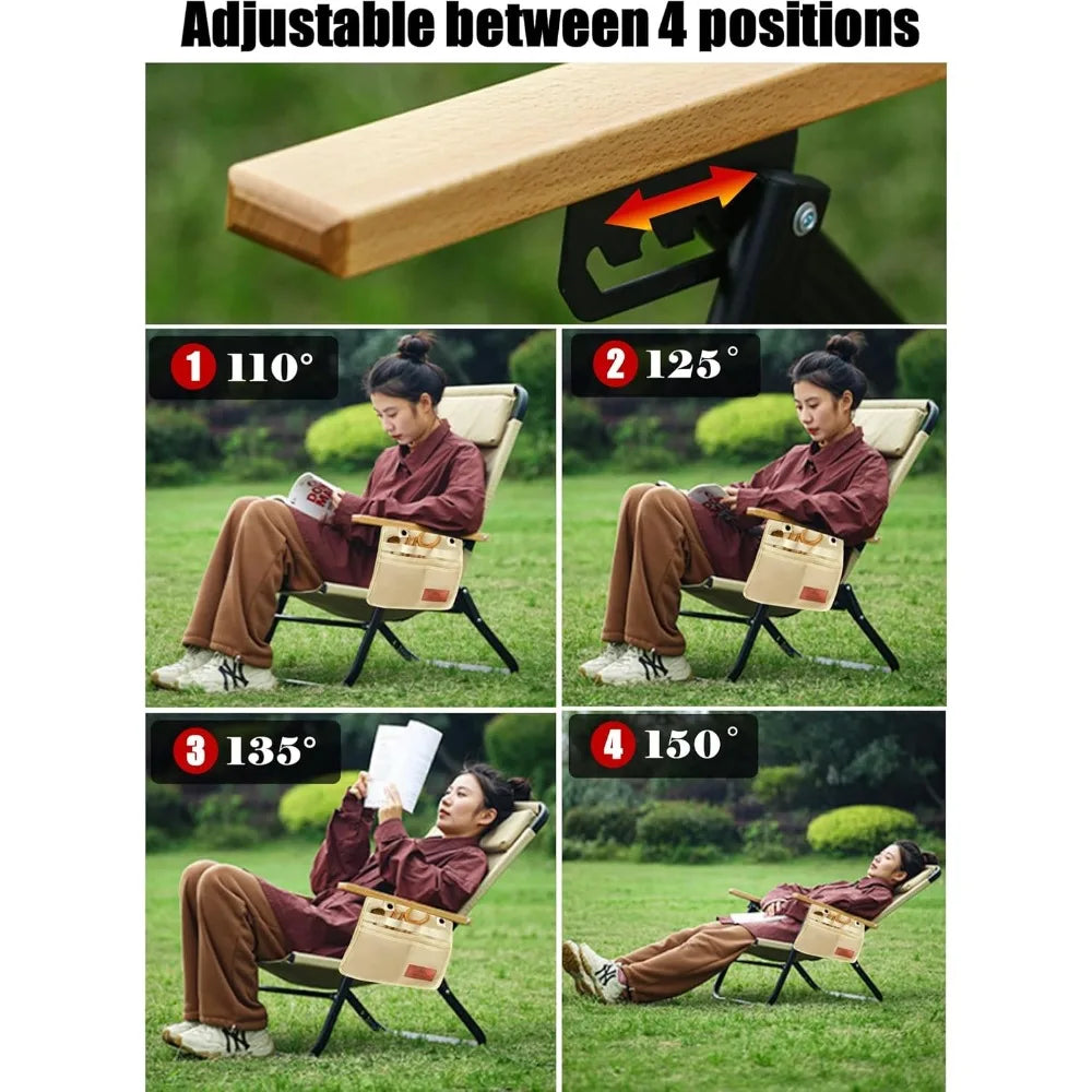 Beach Chair, 4 Adjust Position Compact Backpack ,Portable Folding Chairs, Camping Chairs