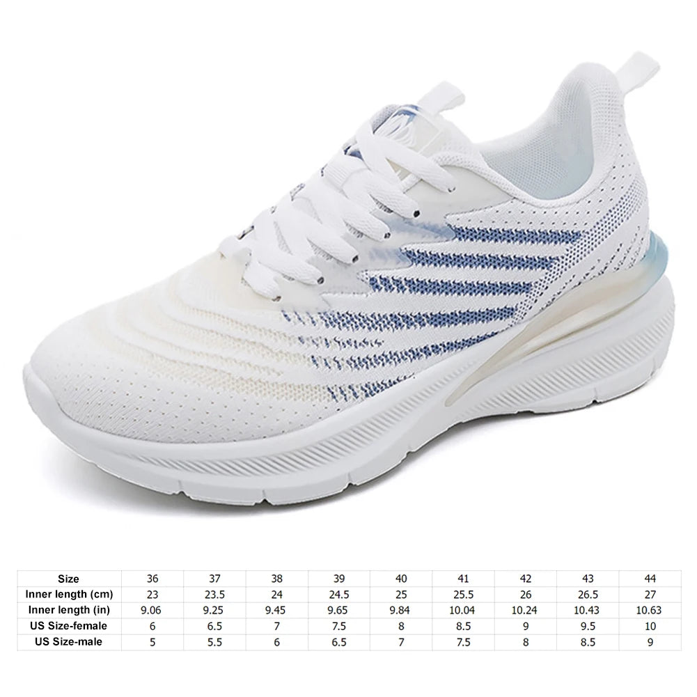 Running Sneakers Mesh Walking Shoes Breathable Platform Sport Shoes Comfortable Tennis